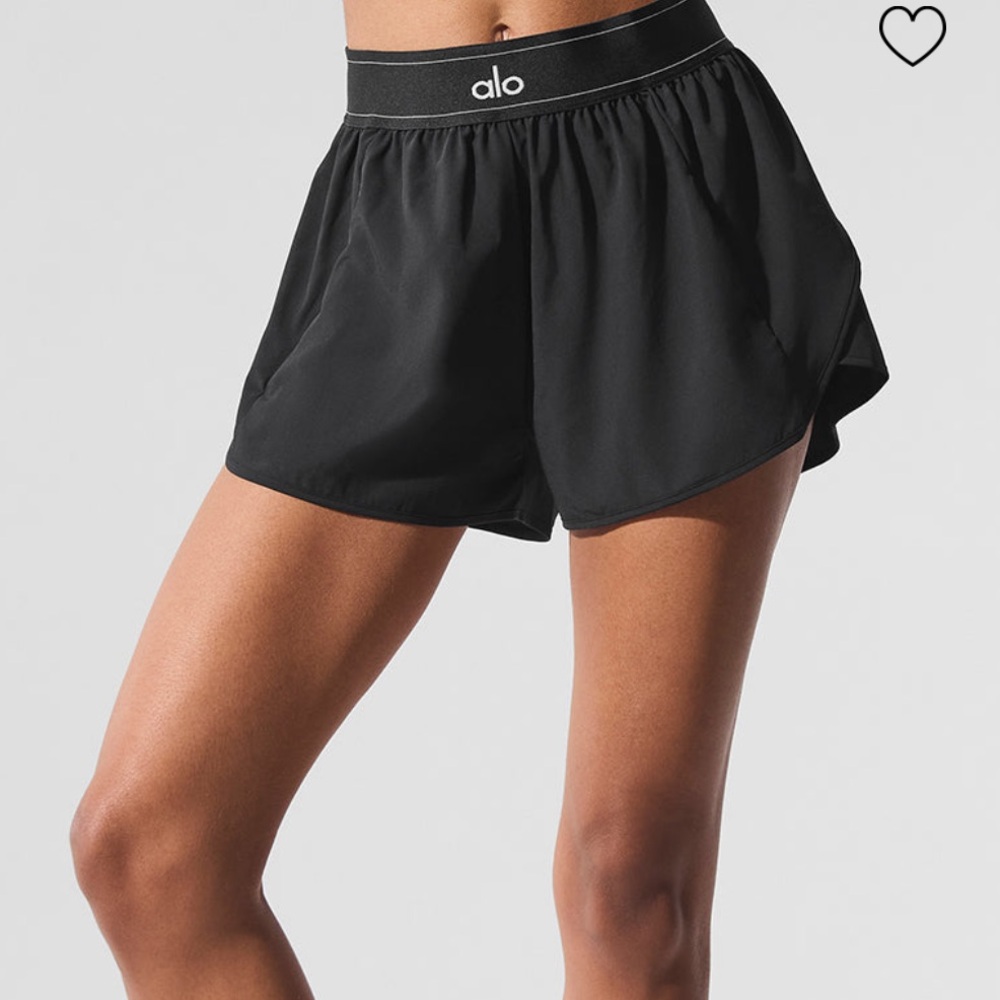 ALO Yoga Black match point shorts
